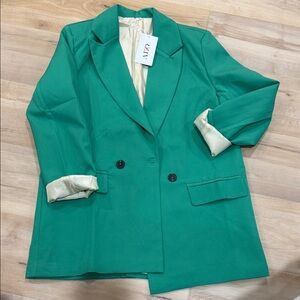 Green Women's Blazer